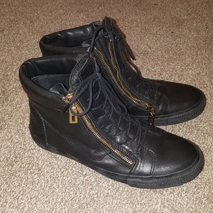SCHUTZ Street Black Hi-Top Sneakers